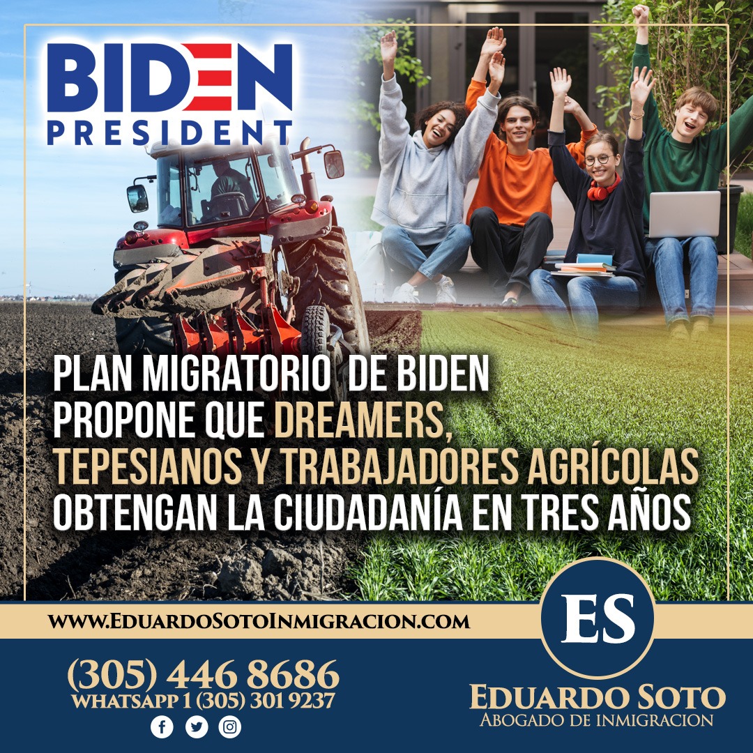 Biden propone plan migratorio