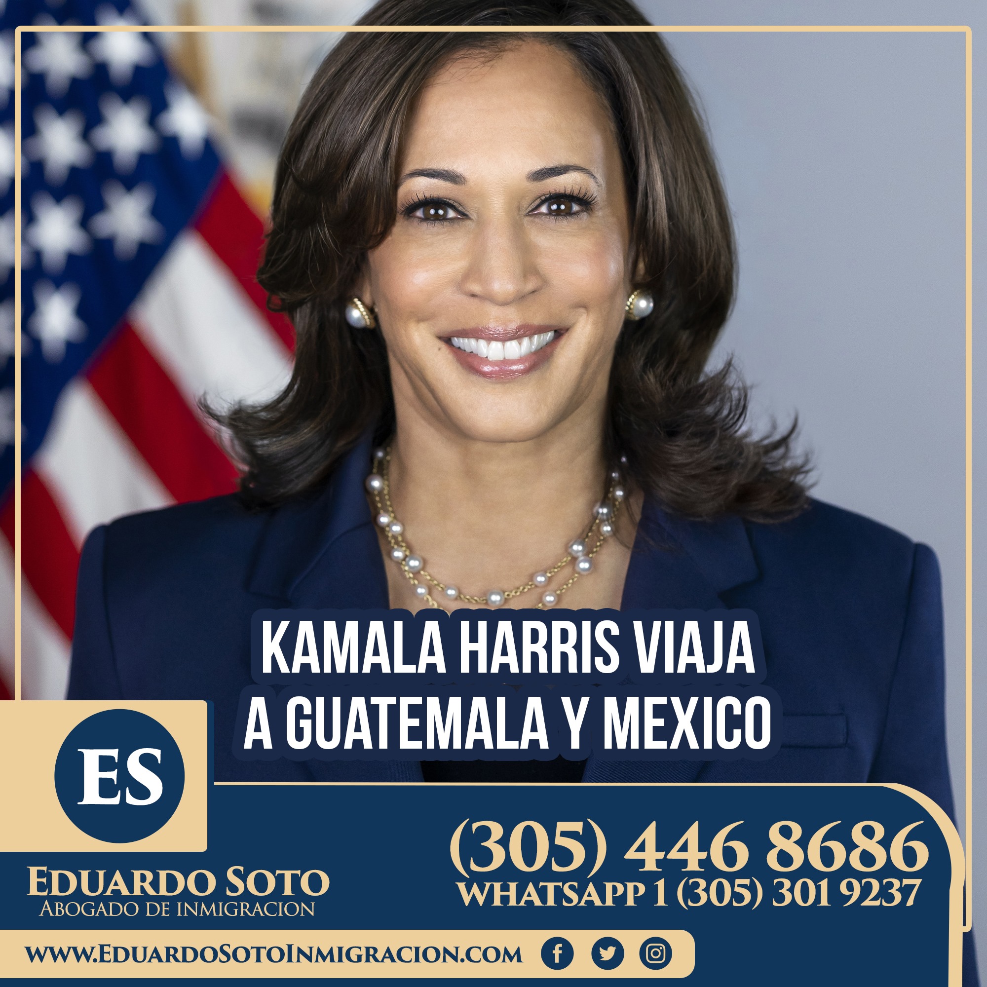 Kamala Harris Viaja a Guatemala y Mexico