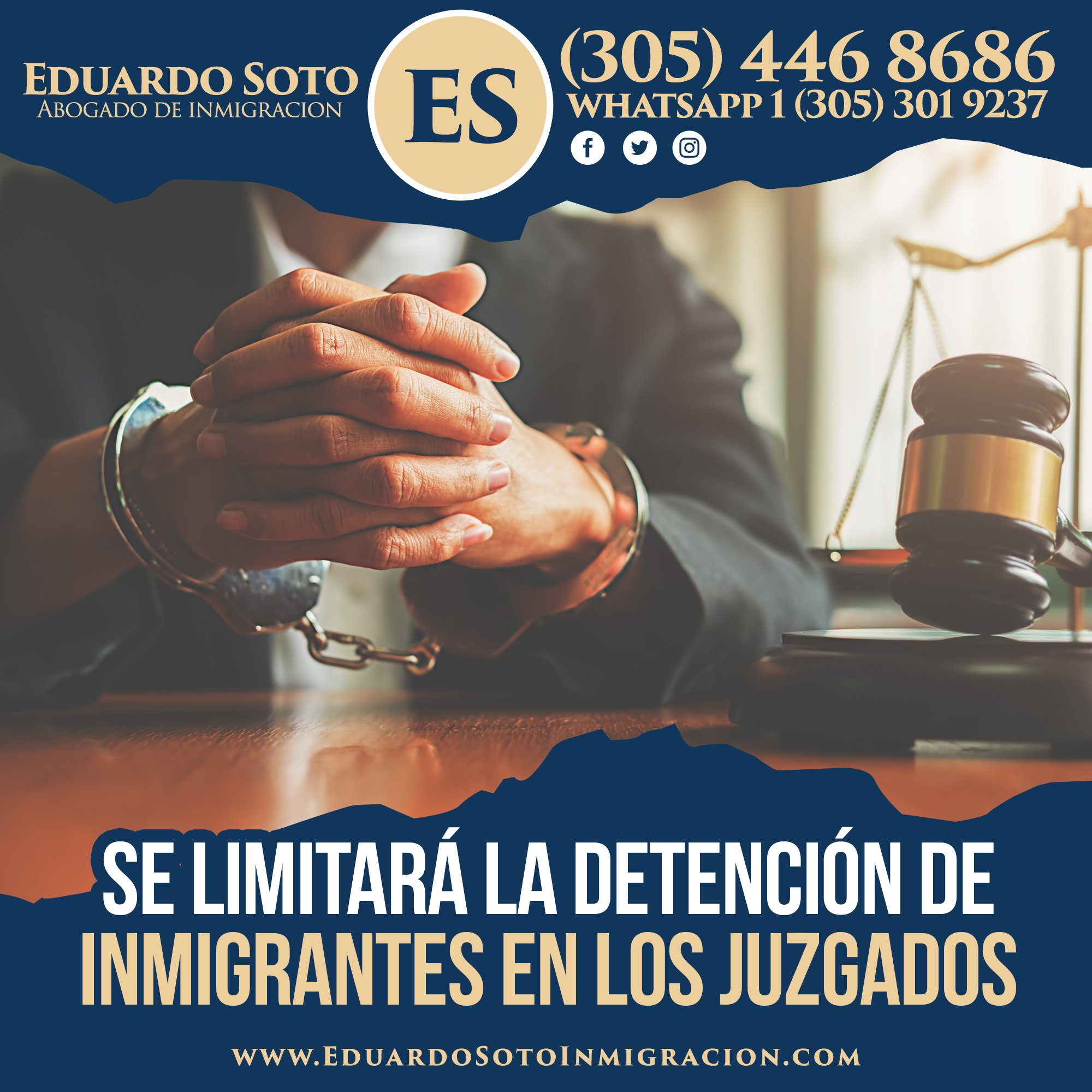Se limitará la detención de inmigrantes en los juzgados