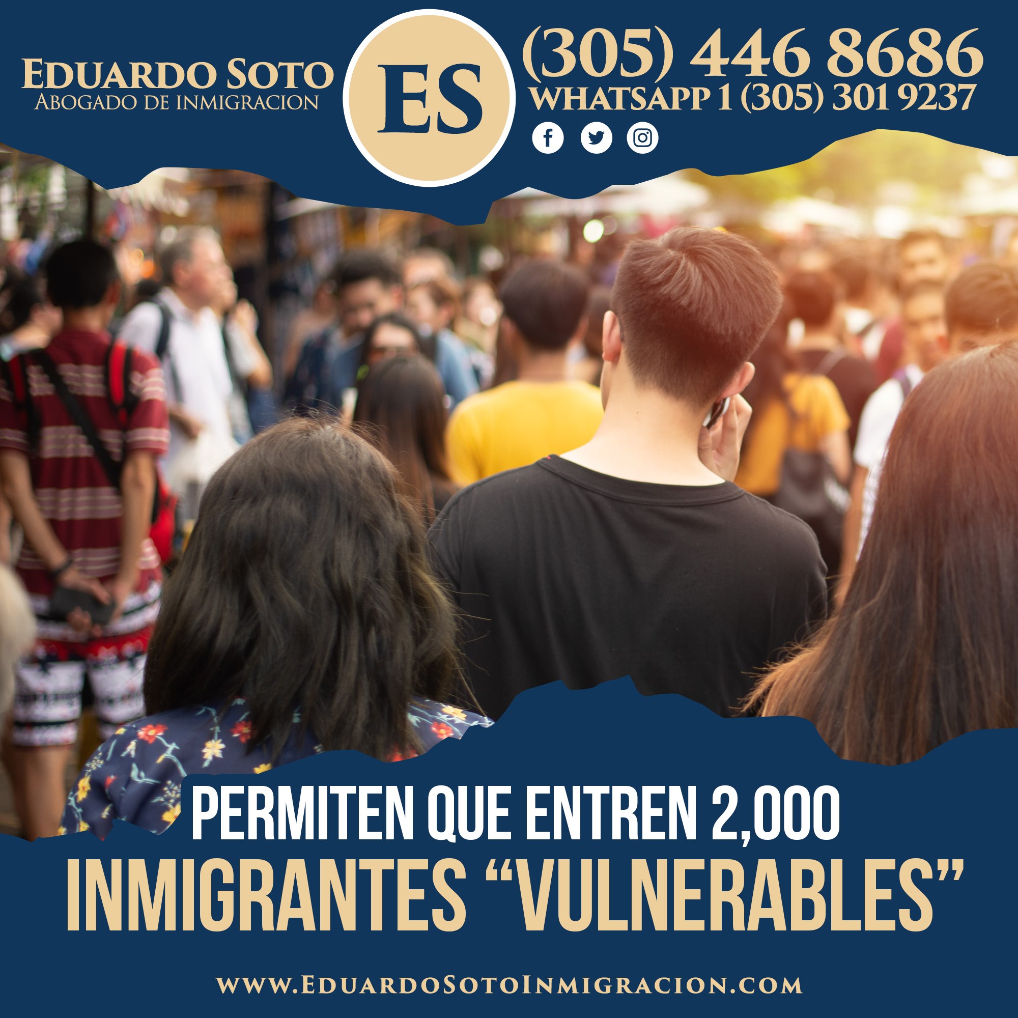 Permiten Que Entren 2,000 Inmigrantes “vulnerables”