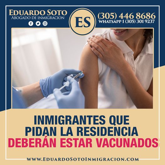 Inmigrantes Que Pidan La Residencia Deberan Estar Vacunados