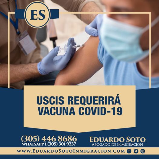 USCIS Requerira Vacuna COVID-19