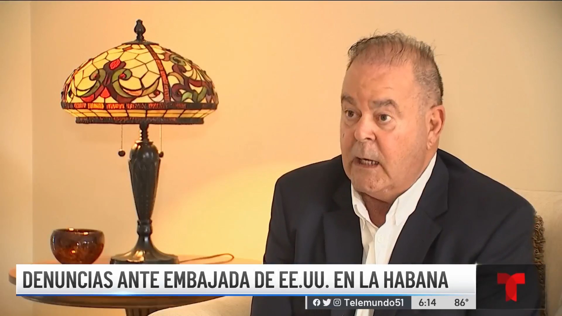 Dr Eduardo Soto en Entrevista  con Telemundo acerca de cubanos varados en guyana