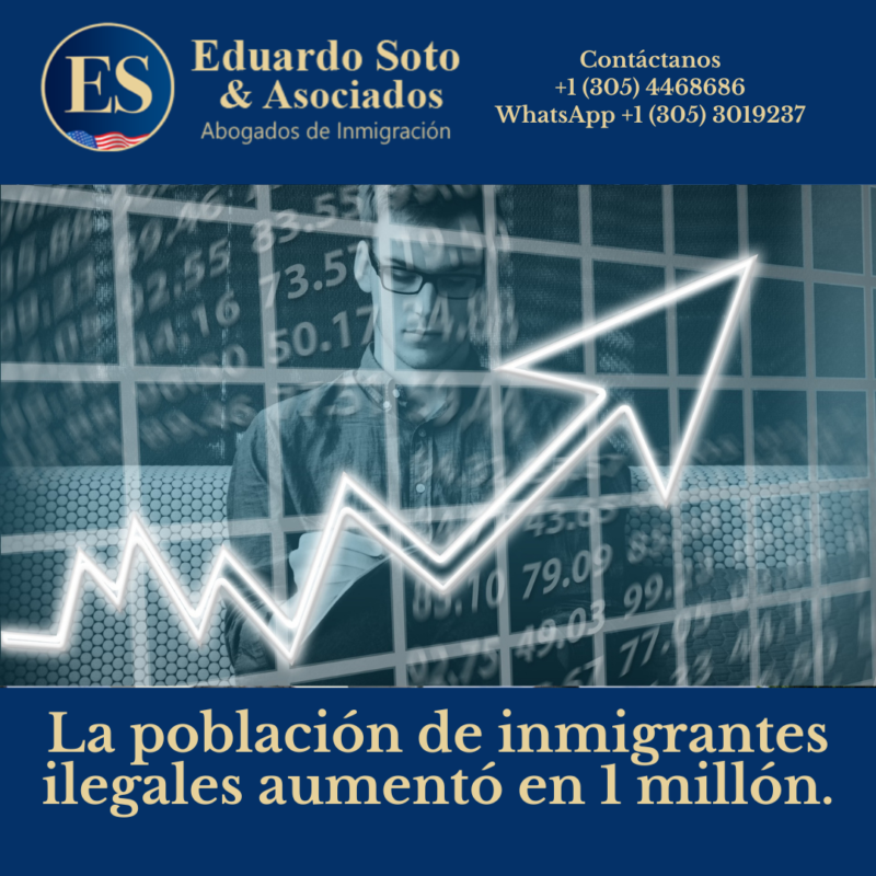 La población de inmigrantes ilegales aumentó en 1 millón